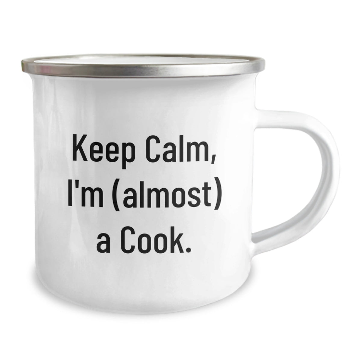 Camping Mug Gift for Him - Keep Calm, I'm (Almost) A Cook Keepsake - Image 2