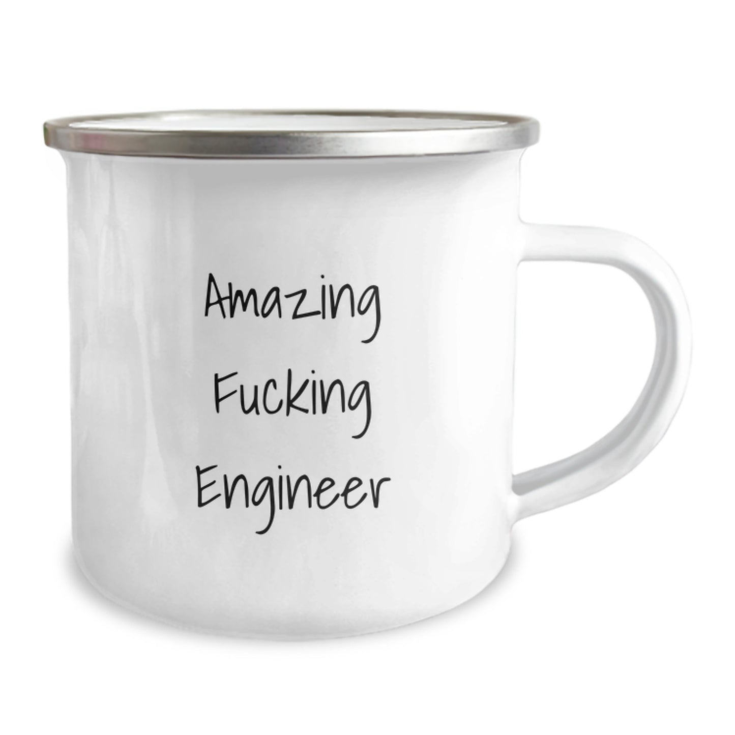 Funny Engineer Valentine's Gifts from Men to Engineer Friends - Amazing F--king Engineer Camping Mug - Image 2