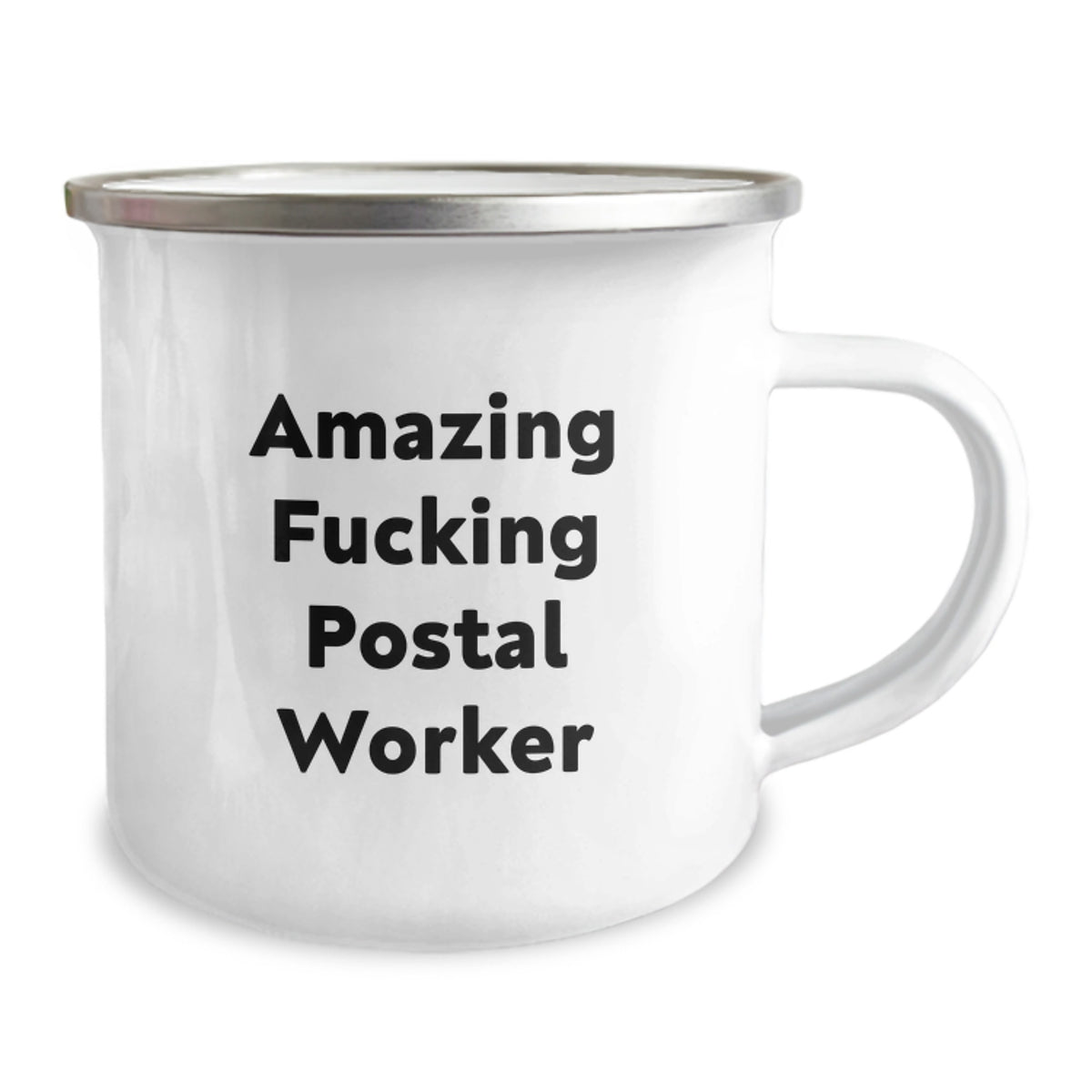 Christmas Gift for Her - Amazing Fucking Postal Worker Camping Mug - Image 2