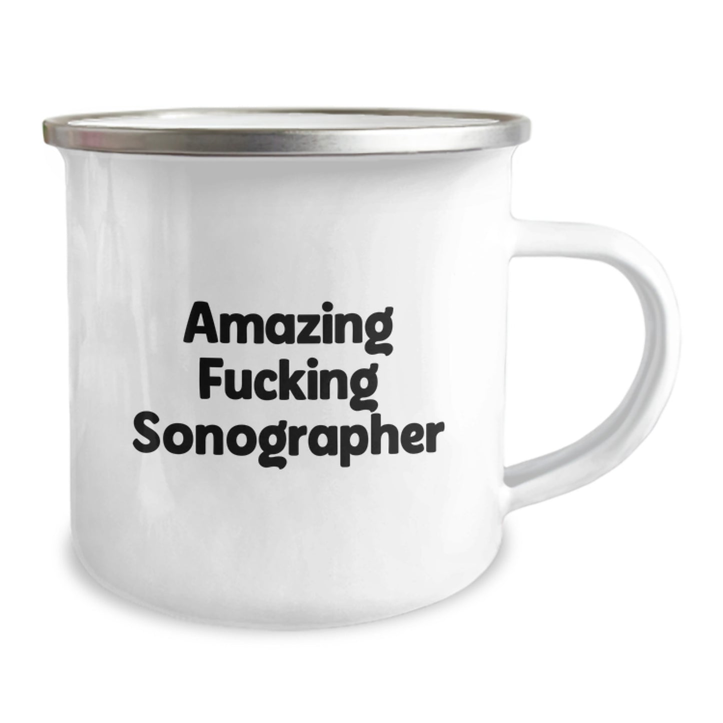 Funny Sonographer Gifts from Men - Amazing F--king Sonographer Valentine's Unique Gifts for Sonographer, Camping Mug for Women, Friends, Coworkers, and Family - Image 2