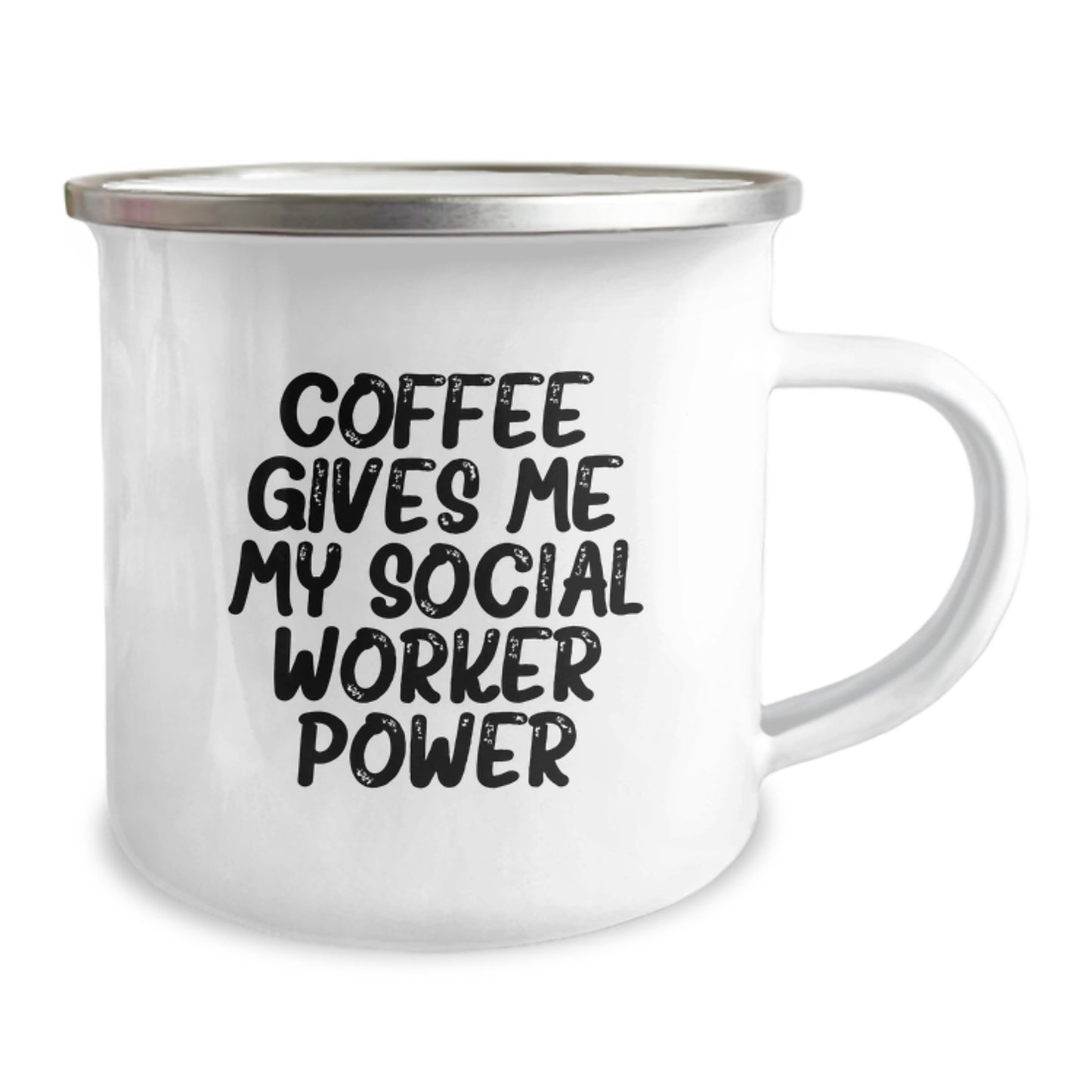 Funny Social Worker Gifts from Friends and Family - Coffee Gives Me My Social Worker Power Christmas Unique Mugs for Social Workers and Camping Lover - Image 2