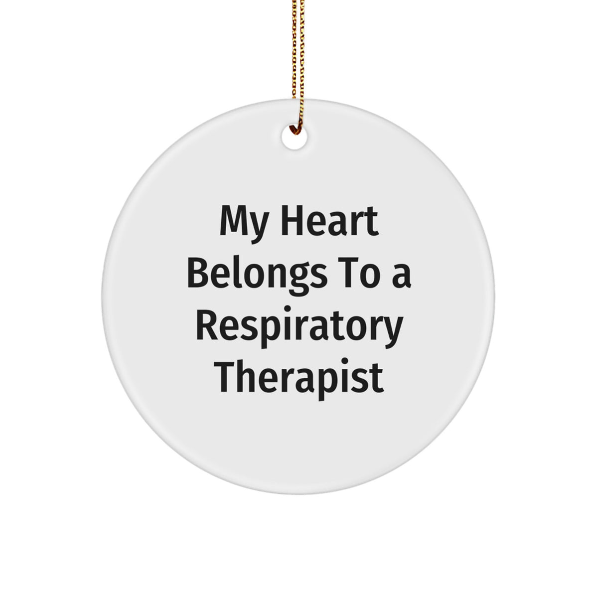 Respiratory Therapist Keepsake Christmas Ornament for Him Gift - Image 1