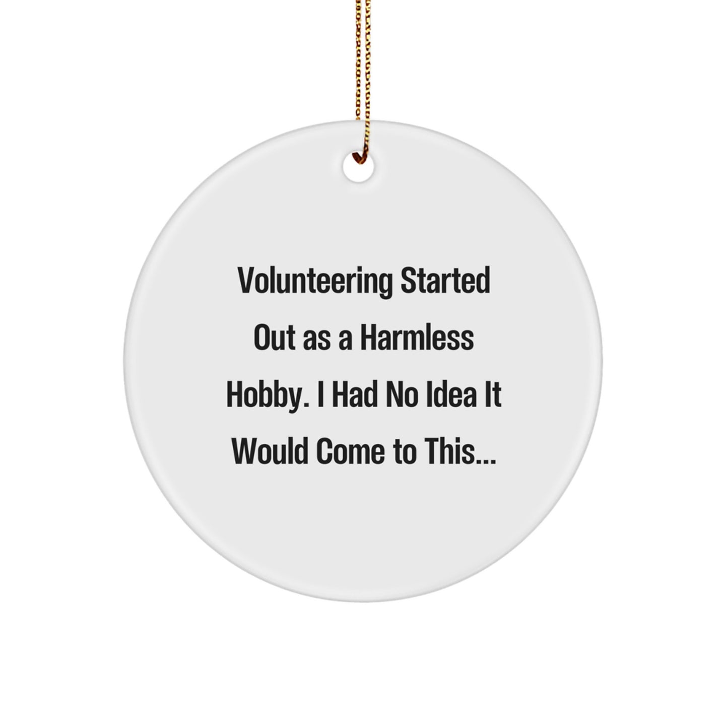 Volunteering Keepsake Christmas Ornament for Him Gift - Image 1