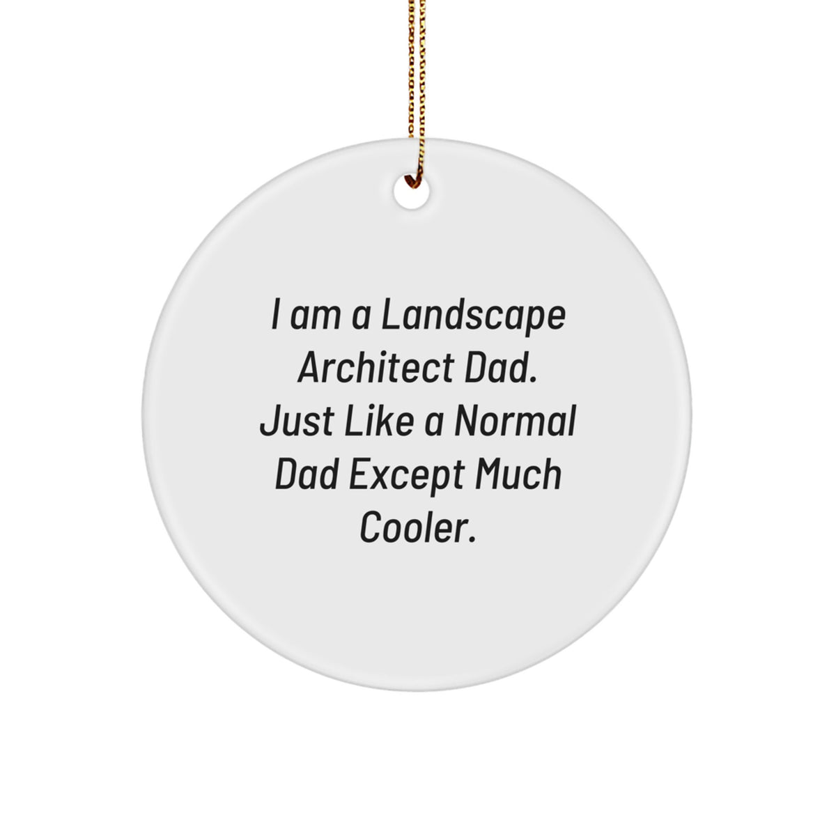 Landscape Architect Keepsake Christmas Ornament for Him Gift - Image 1