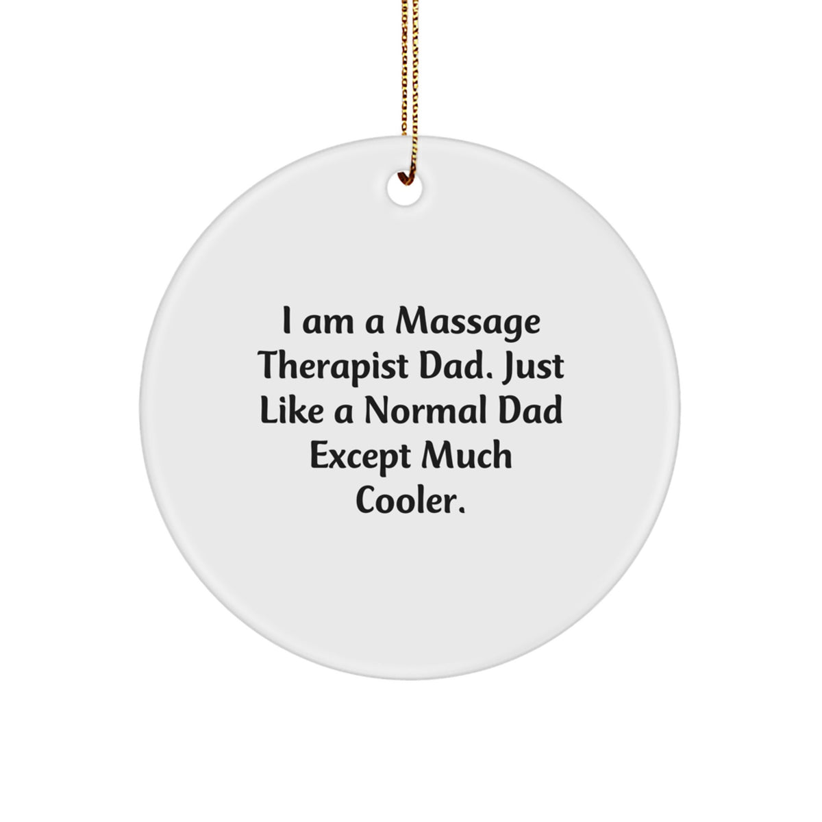 Massage Therapist Keepsake Christmas Ornament for Him Gift - Image 1