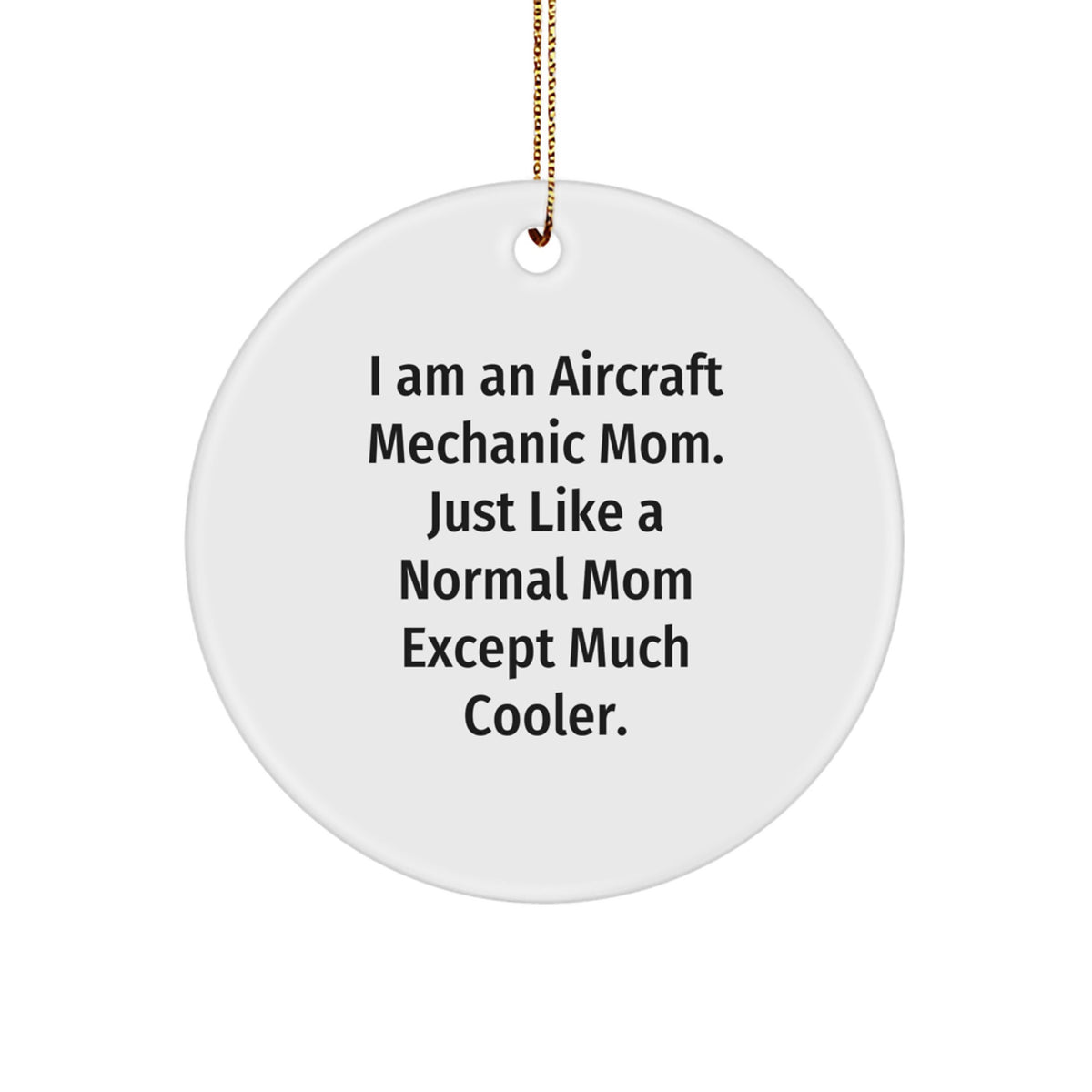 Aircraft Mechanic Keepsake Christmas Ornament for Him Gift - Image 1