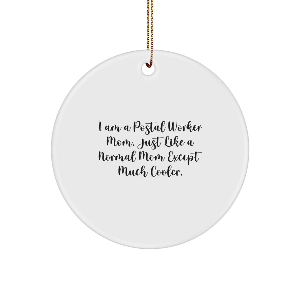 Christmas Ornament Gift for Coworkers Postal Worker Mom Idea - Cooler - Image 1