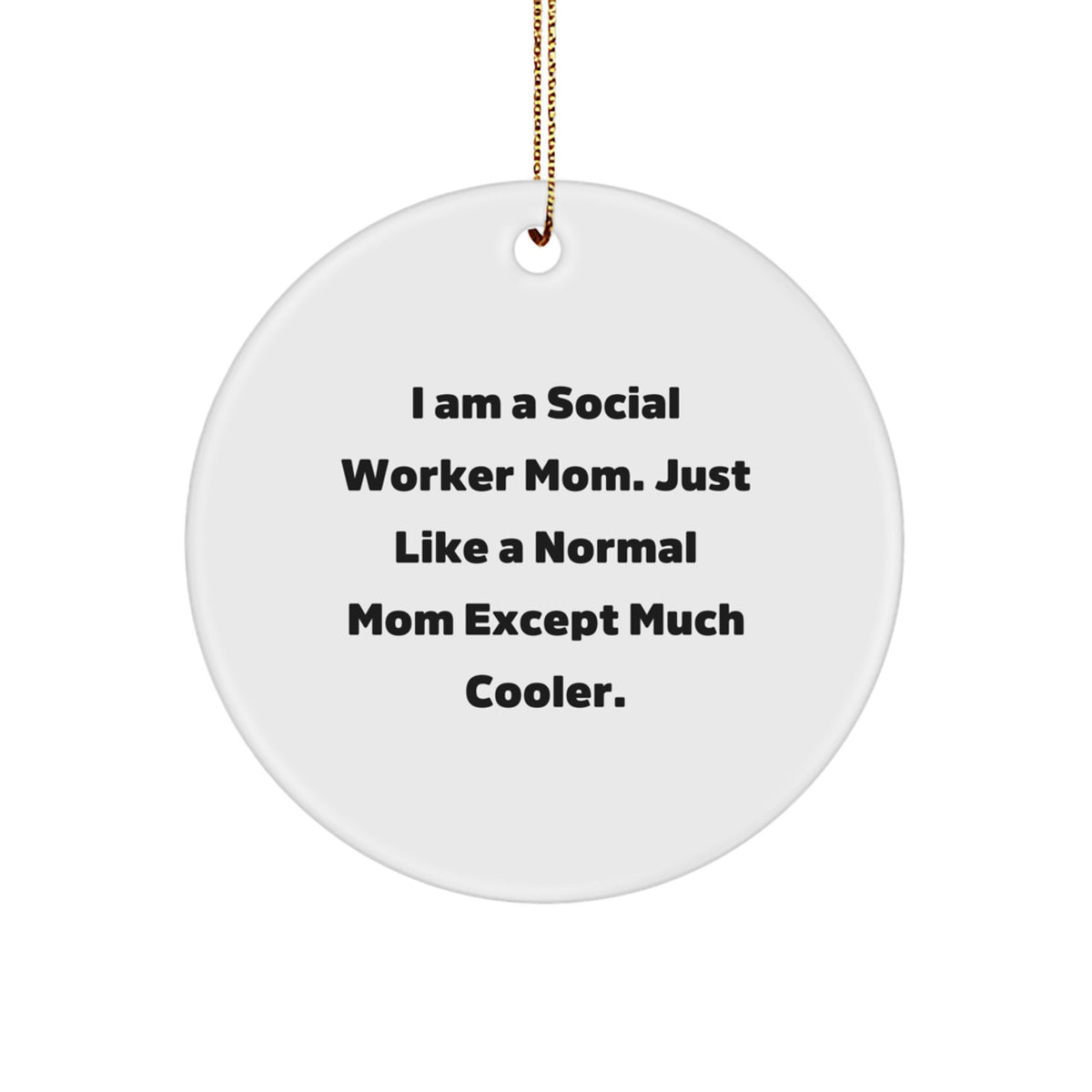 Christmas Ornament Gift Social Worker Mom - A Cooler Mom Idea - Image 1