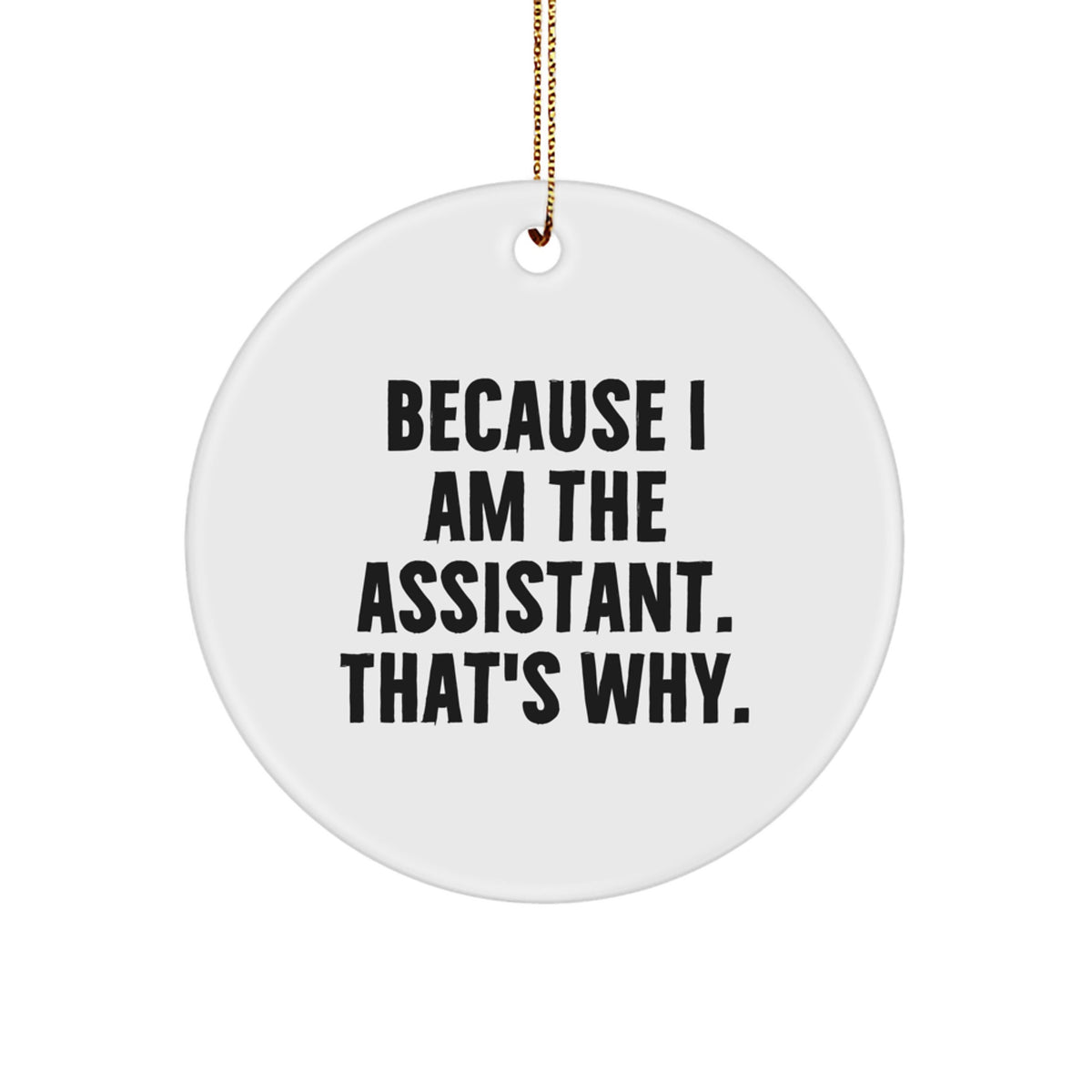 Assistant Keepsake Christmas Ornament for Him Gift - Image 1