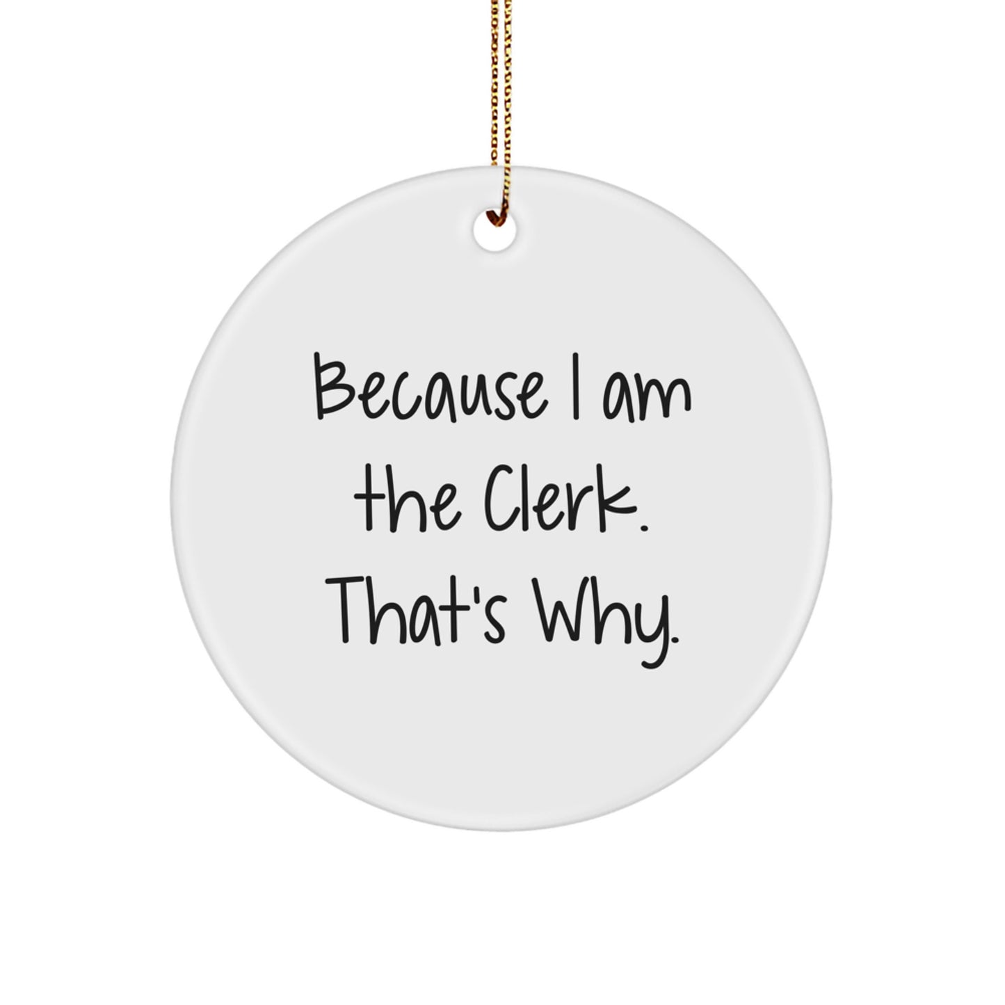 Clerk Favorite Kids Christmas Ornament Gift - Image 1