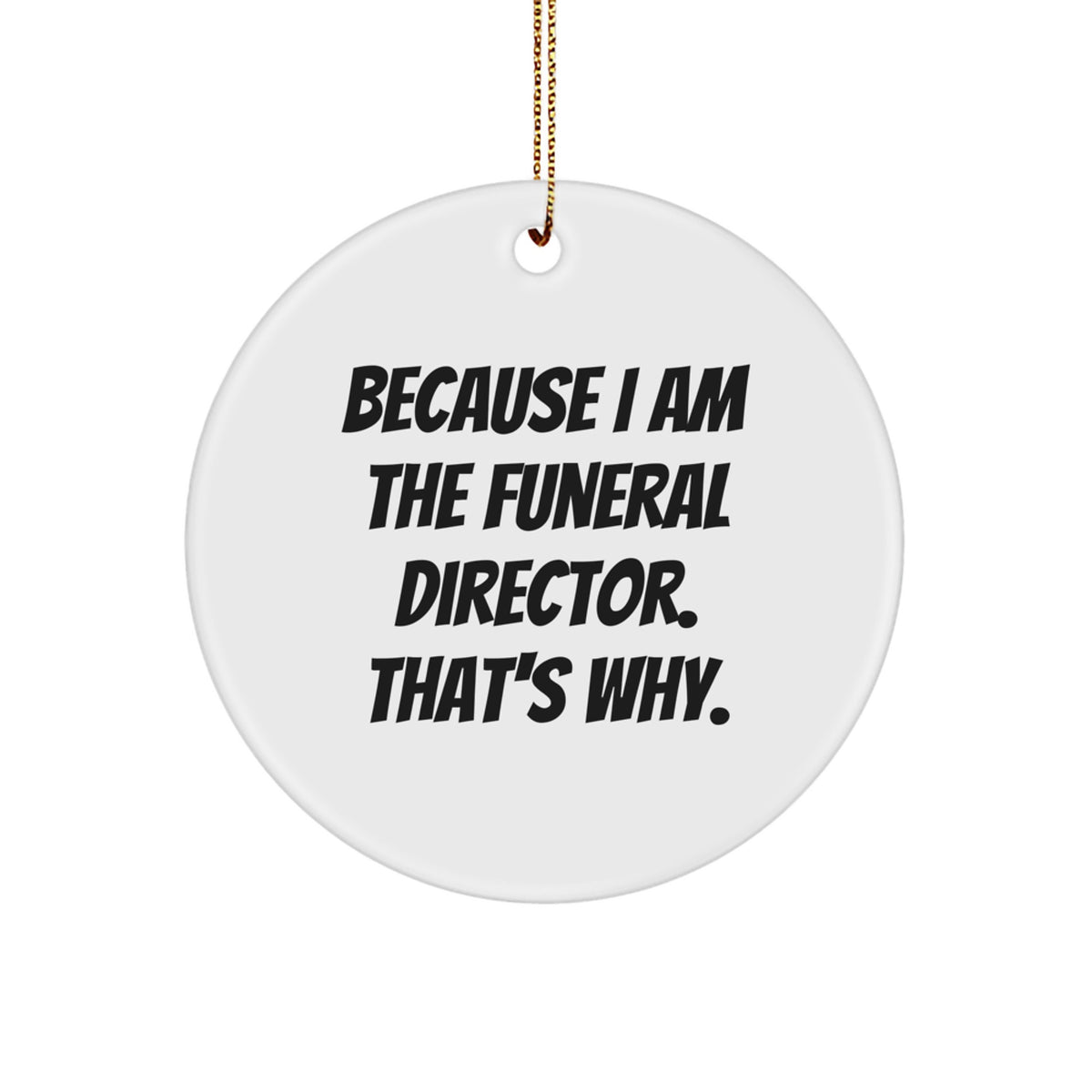Funeral Director Christmas Ornament Gift for Coworkers Idea - Image 1