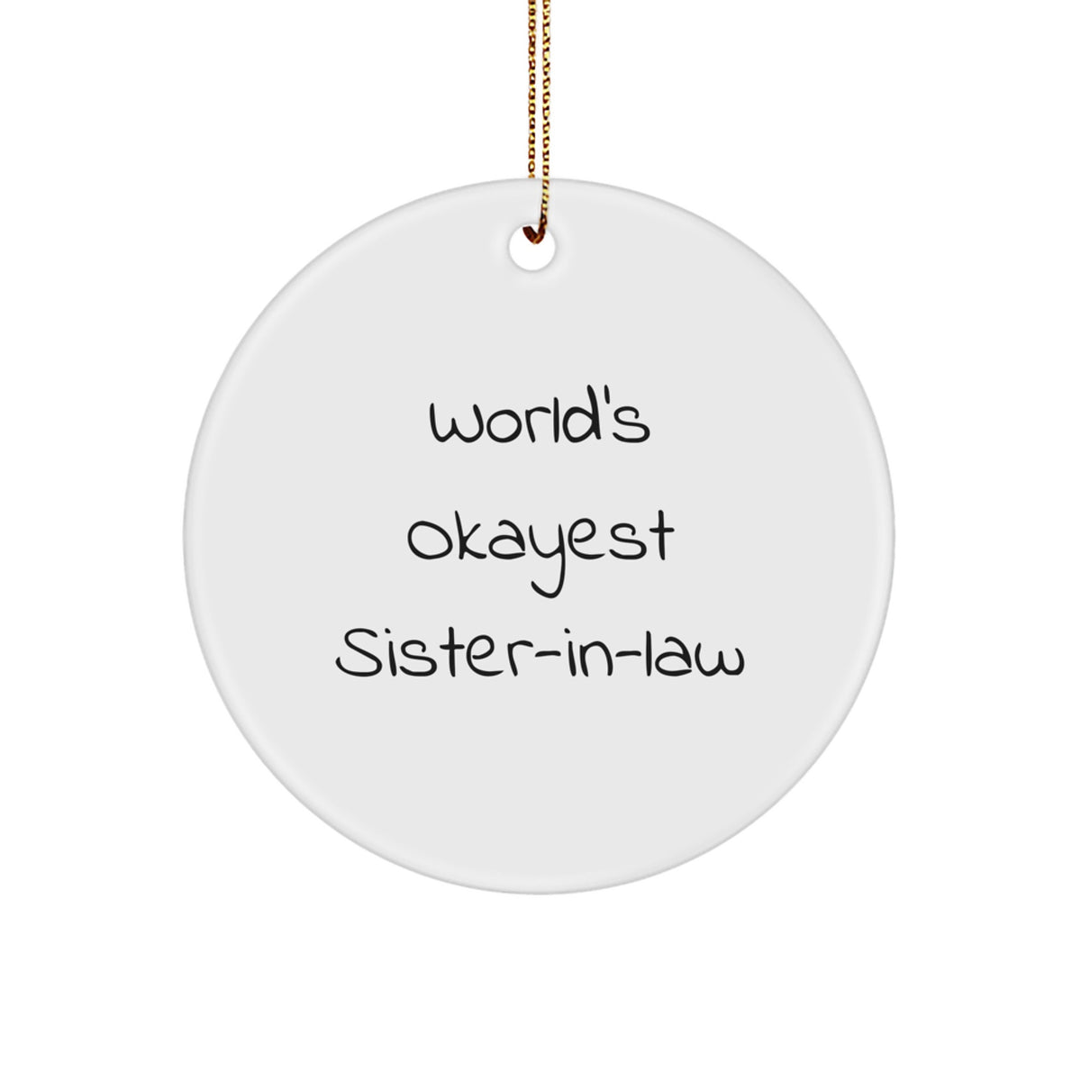 Sister-in-law Treasure Christmas Ornament for Family Gift - Image 1