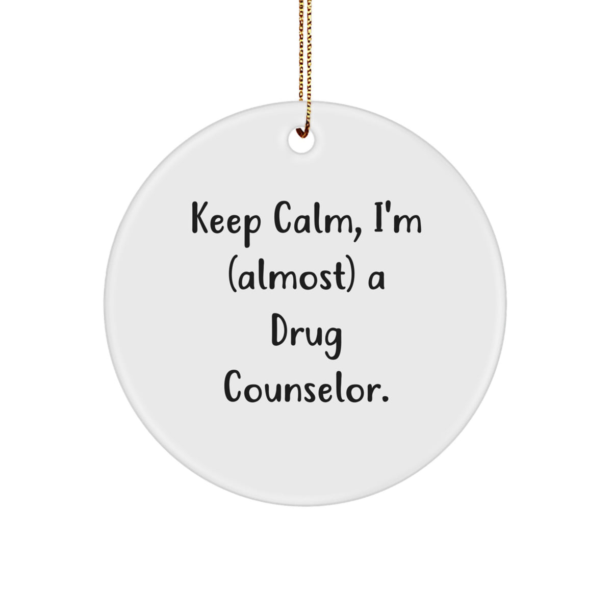 Drug Counselor Keepsake Christmas Ornament for Him Holiday Gift Bright - Image 1