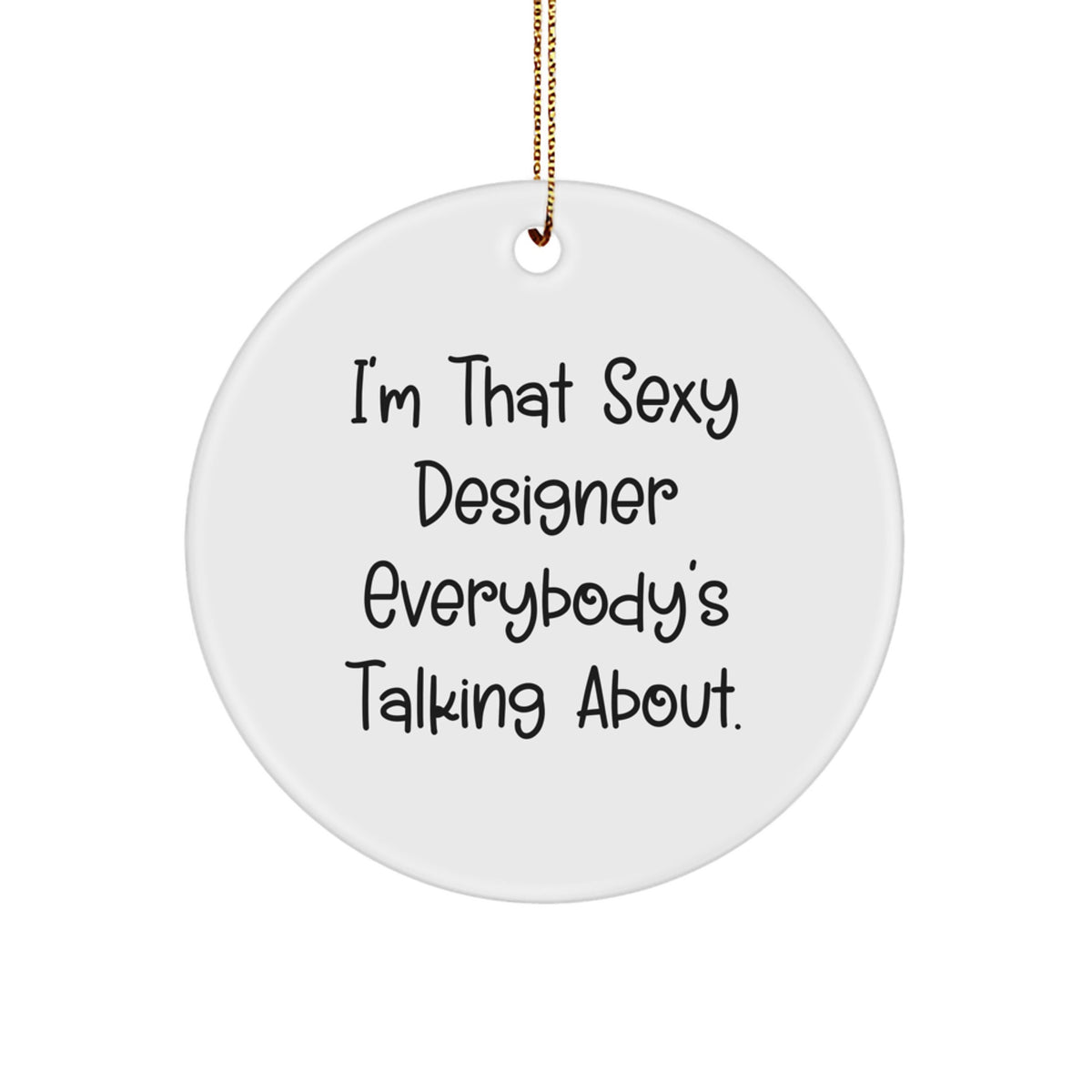 Bold Designer Christmas Ornament for Friends Gift - Image 1