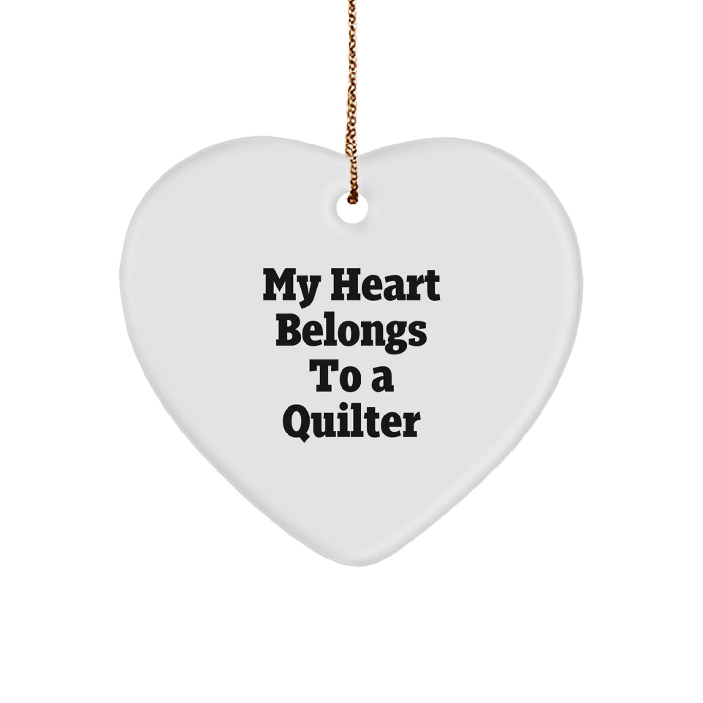 Quilter Keepsake Christmas Ornament for Him Gift - Image 1