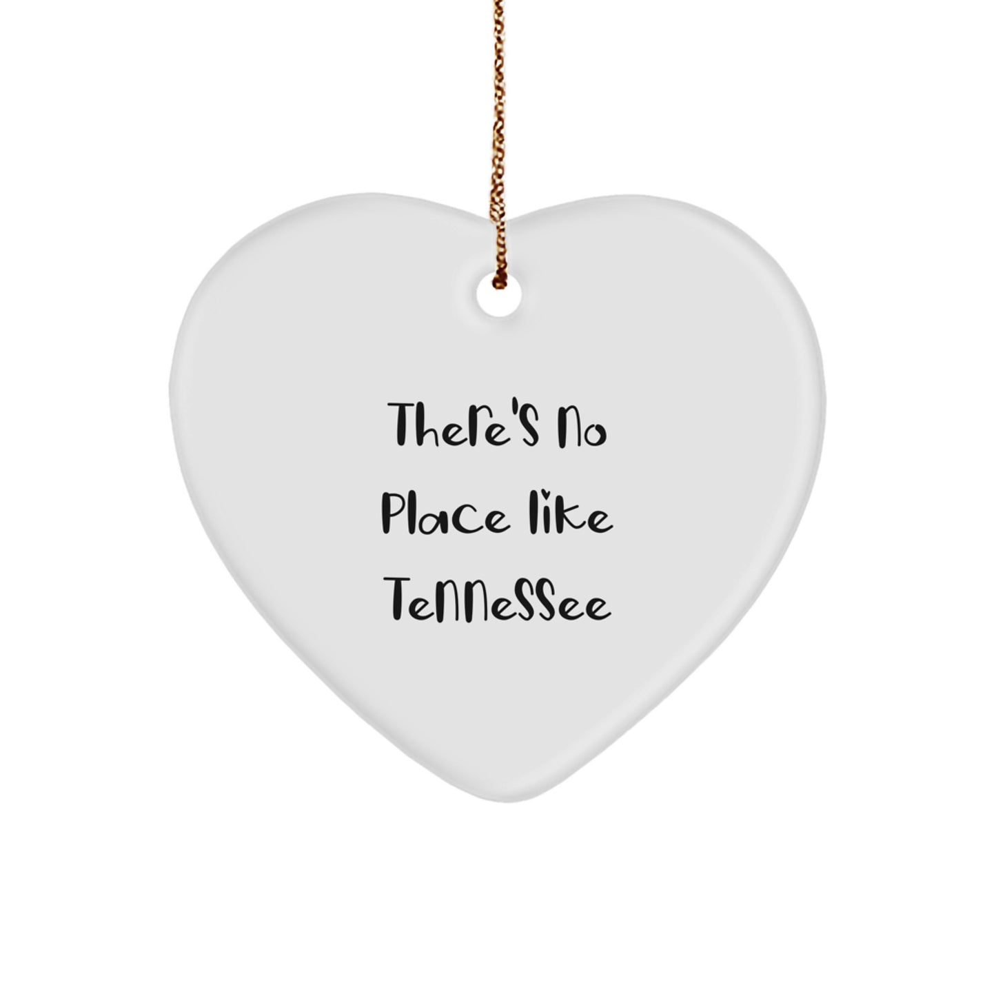 Tennessee Heart Ornament Funny Quote Gifts from Friends for Tennessee Men Women - Image 1