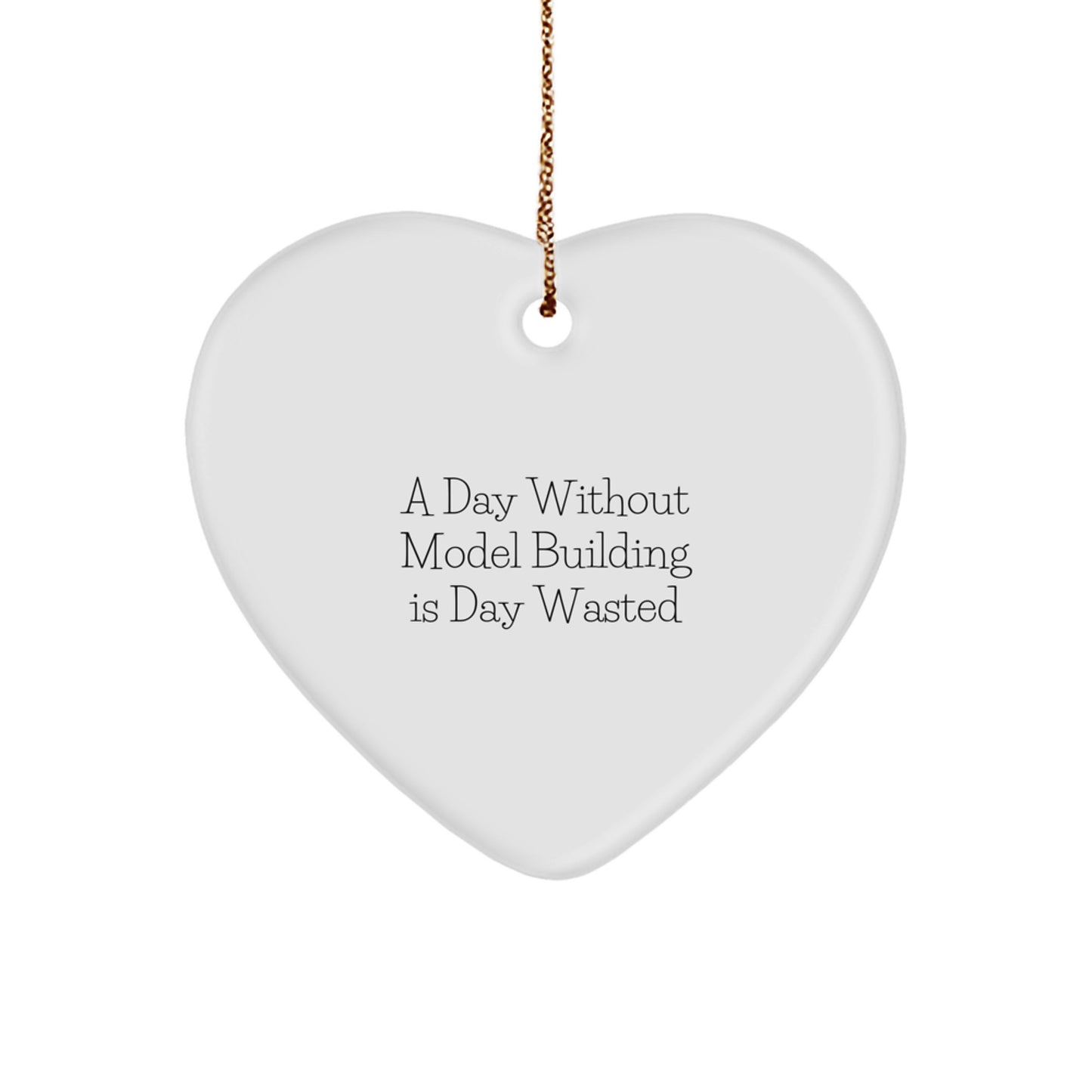 Unique Model Building Heart Ornament Gifts from Family for Christmas Inspirational Quote - Image 1