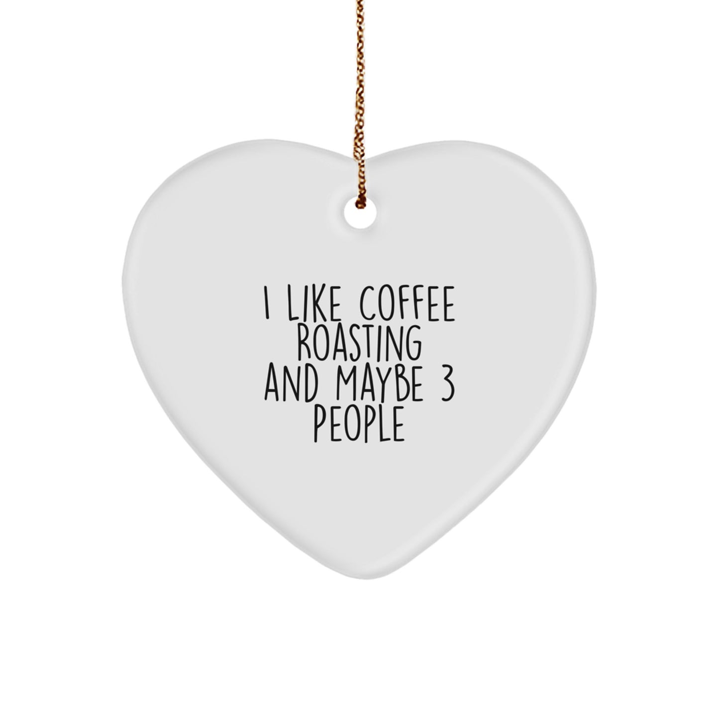 Coffee Roasting Gifts for Friends and Family, Heart Ornament with Funny Quote, Christmas Unique Gifts from - Image 1