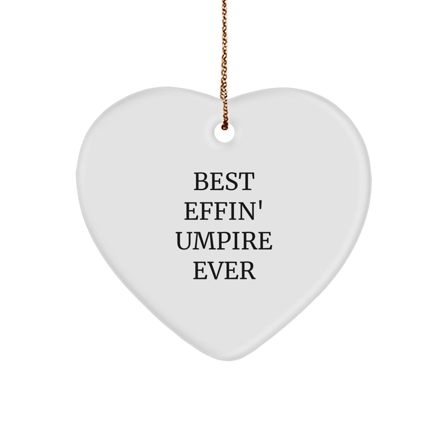 Funny Umpire Heart Ornament Gifts from Men to Friends and Family for Christmas - Image 1