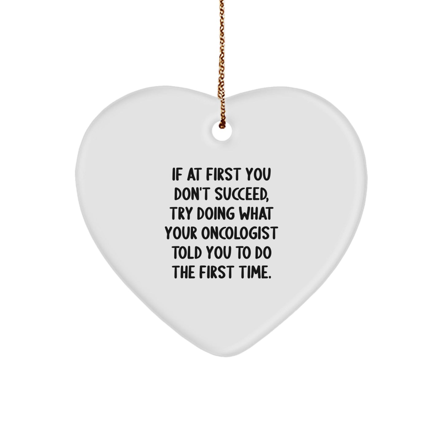 Funny Oncologist Gifts from Family to Heartfelt Inspirational Quote Ornament, Christmas Unique Gifts for Oncologist - Image 1