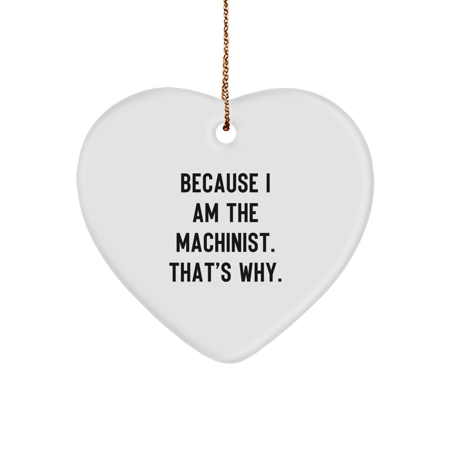 Machinist Christmas Ornament Gift for a Best Friend Companion - Image 1