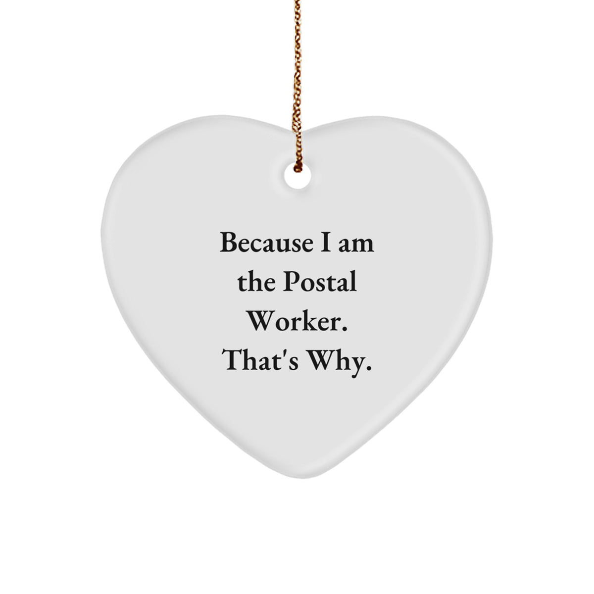 Bold Postal Worker Essential Christmas Ornament for Neighbors Gift - Image 1