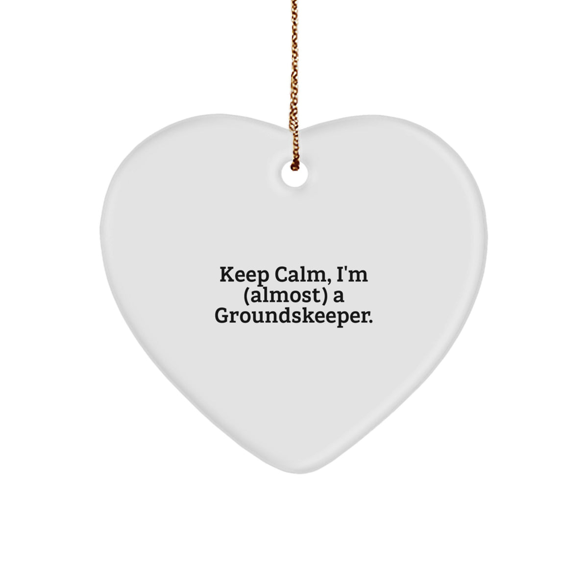 Groundskeeper Keepsake Christmas Ornament for Him Gift - Image 1