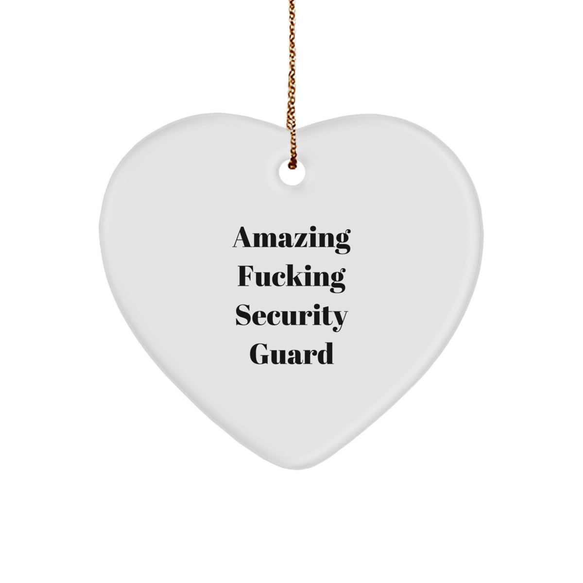 Security Guard Favorite Heart Ornament for Kids Surprise Christmas Gift - Image 1