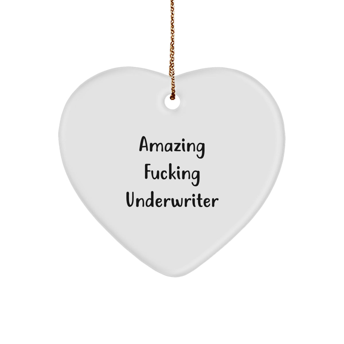Favorite Amazing Underwriter Heart Ornament Christmas Gift for Kids - Image 1
