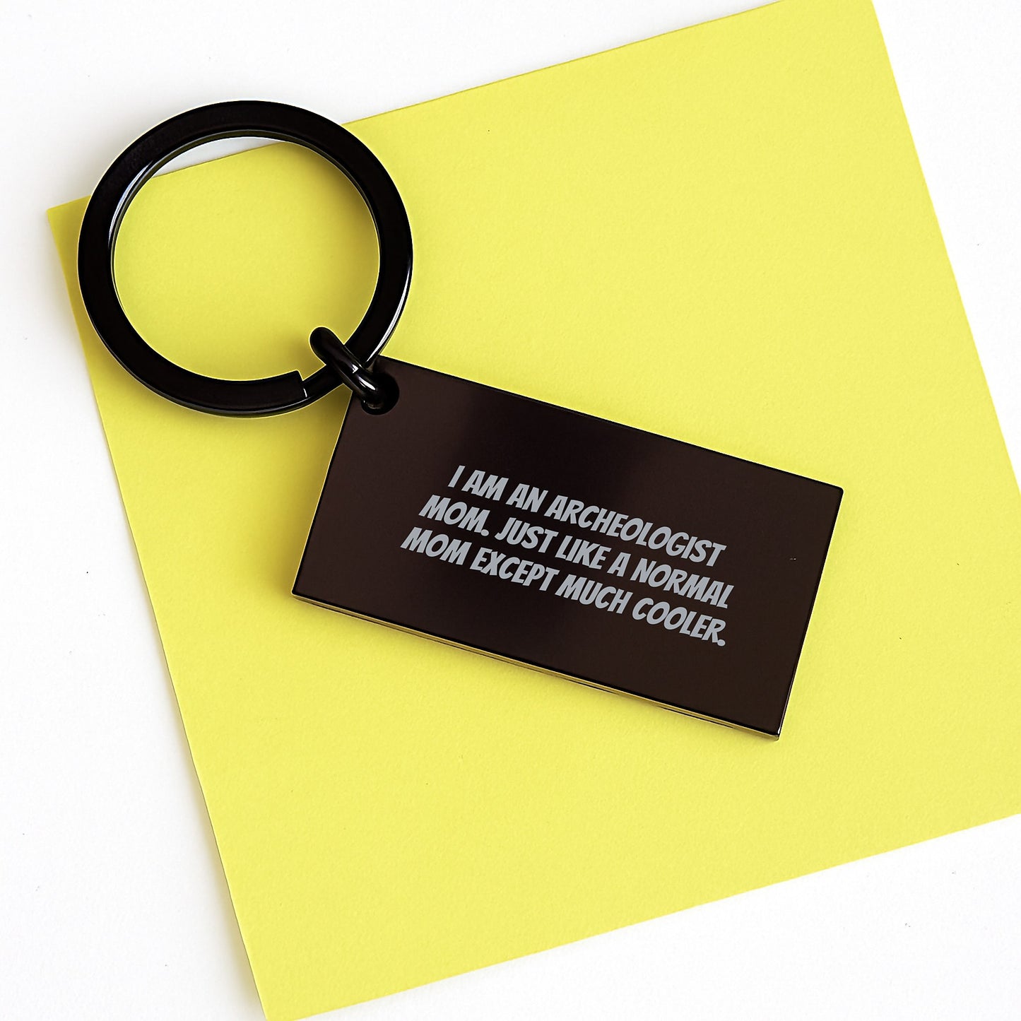Archeologist Keychain Keepsake Birthday Gift for Him With Engraved Quote - Image 3