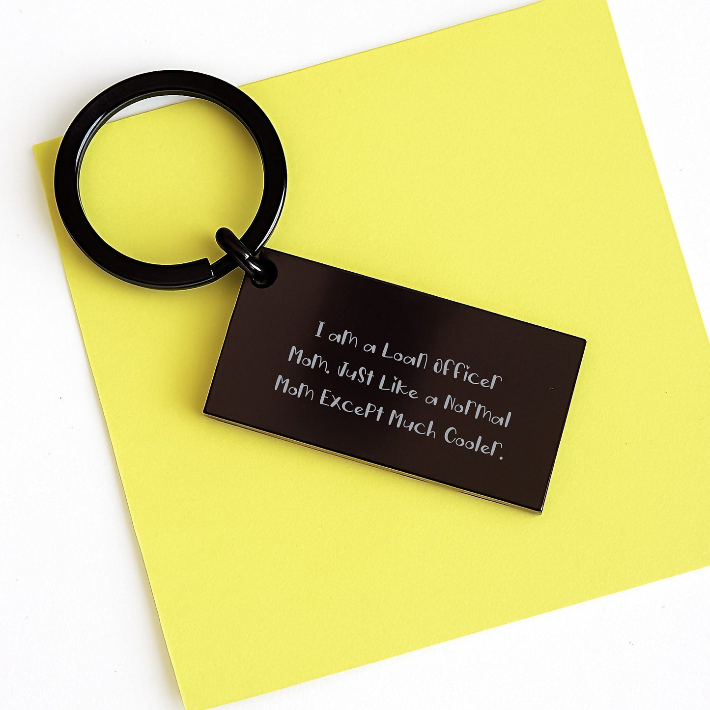 Durable Loan Officer Keepsake Keychain for Him Birthday Gift Stainless - Image 3