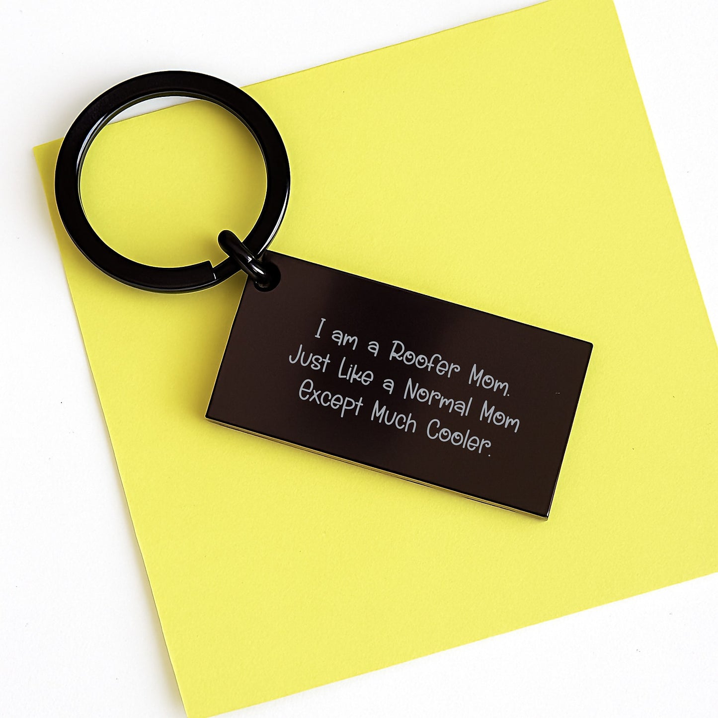 Roofer Keepsake Keychain for Him Birthday Gift – Strong Stainless Steel - Image 3