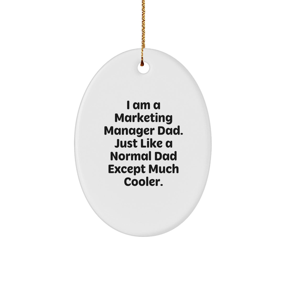 Marketing Manager Keepsake Christmas Ornament for Him Gift - Image 1
