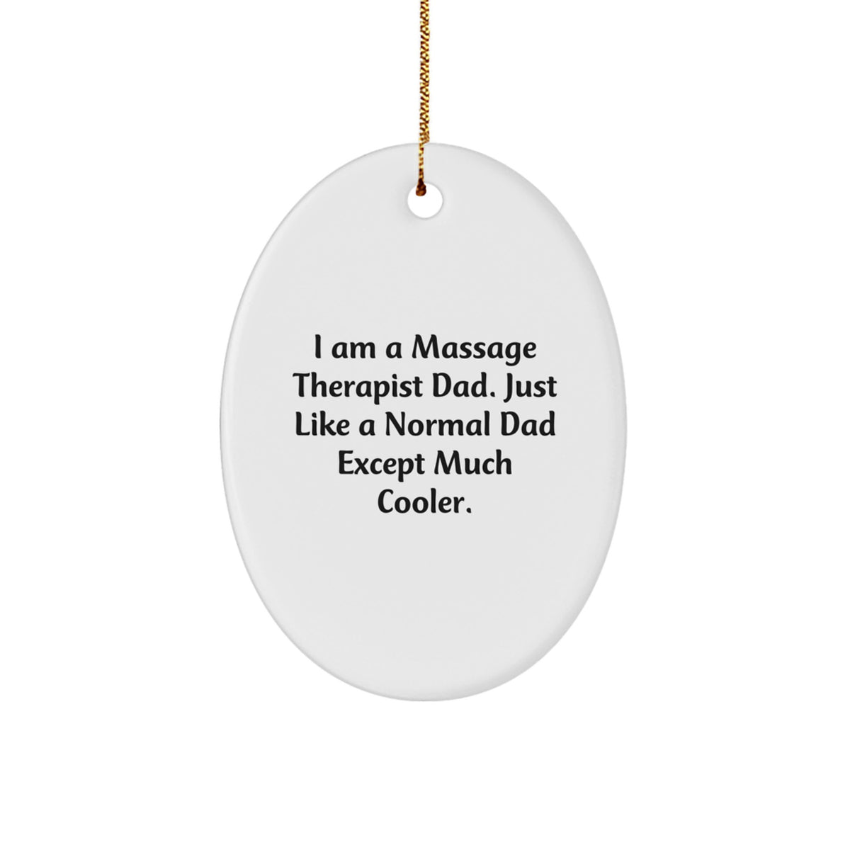Massage Therapist Keepsake Christmas Ornament for Him Gift - Image 1