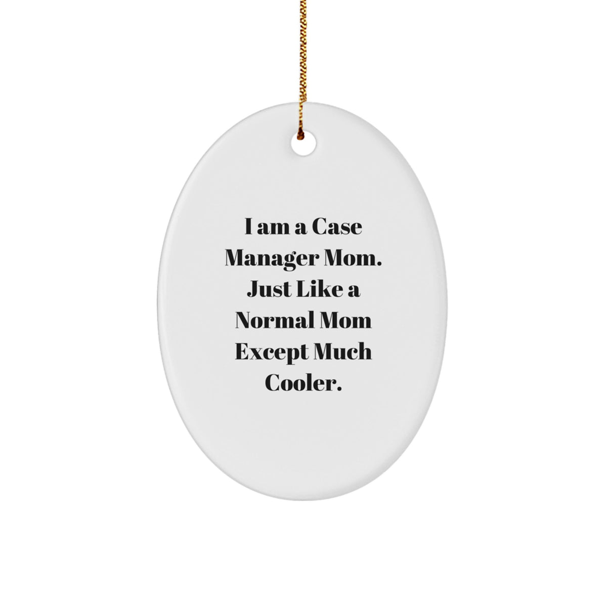 Case Manager Keepsake Christmas Ornament for Him Gift - Image 1