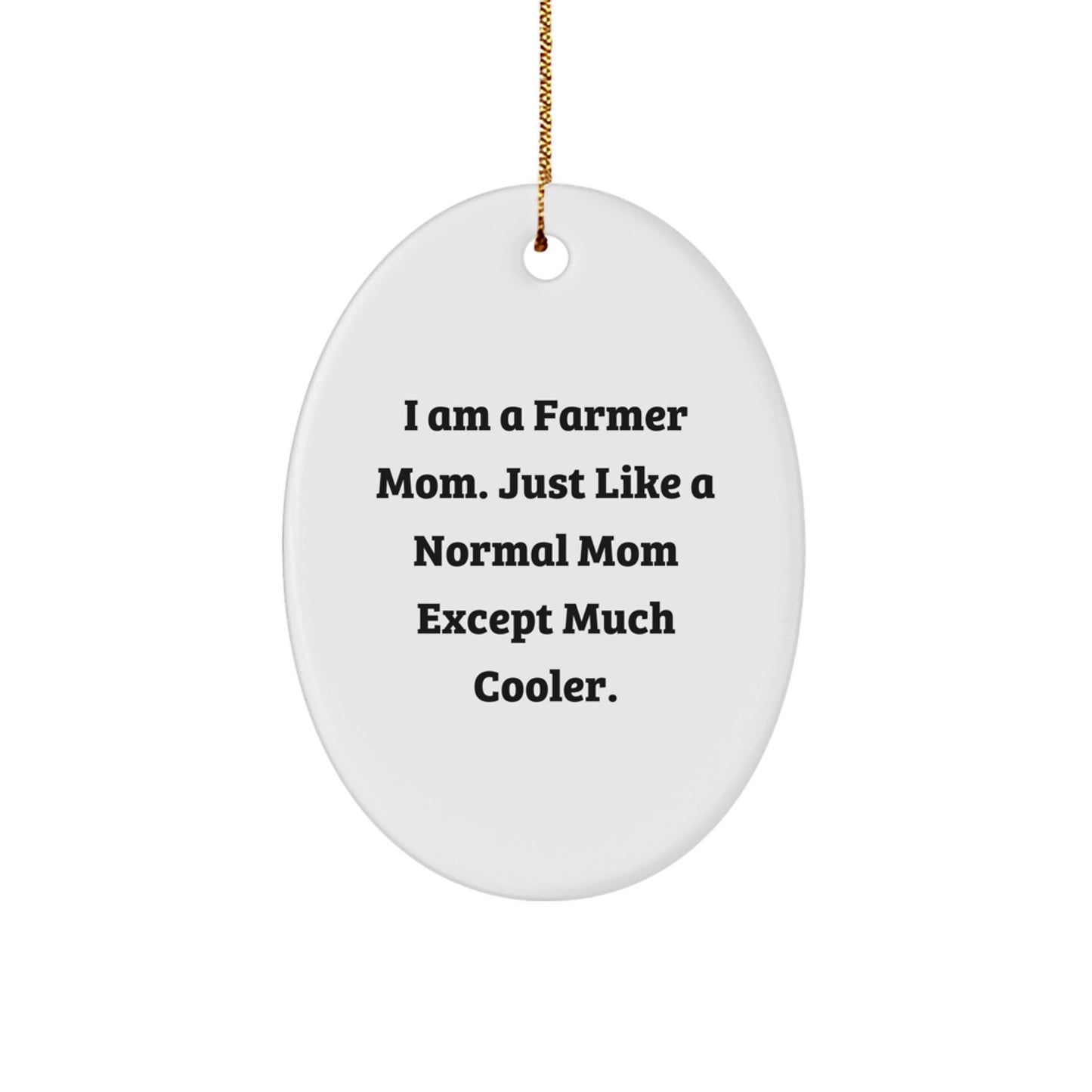 Farmer Mom Keepsake Christmas Ornament for Him Gift - Image 1