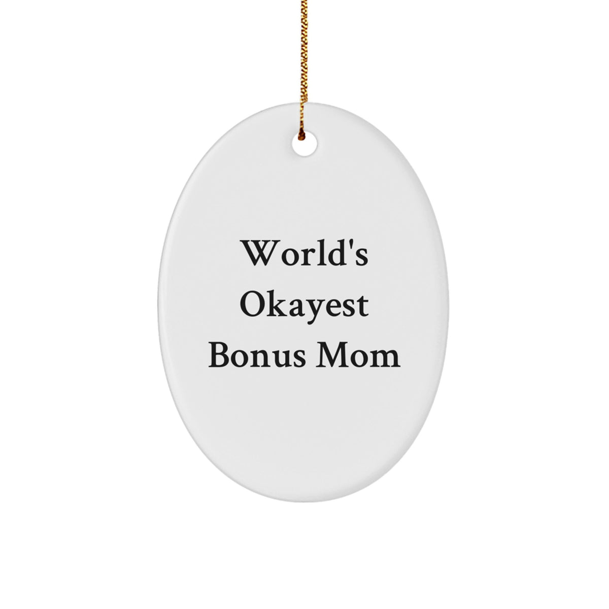 Bonus Mom Treasure Christmas Ornament for a Daughter Gift - Image 1