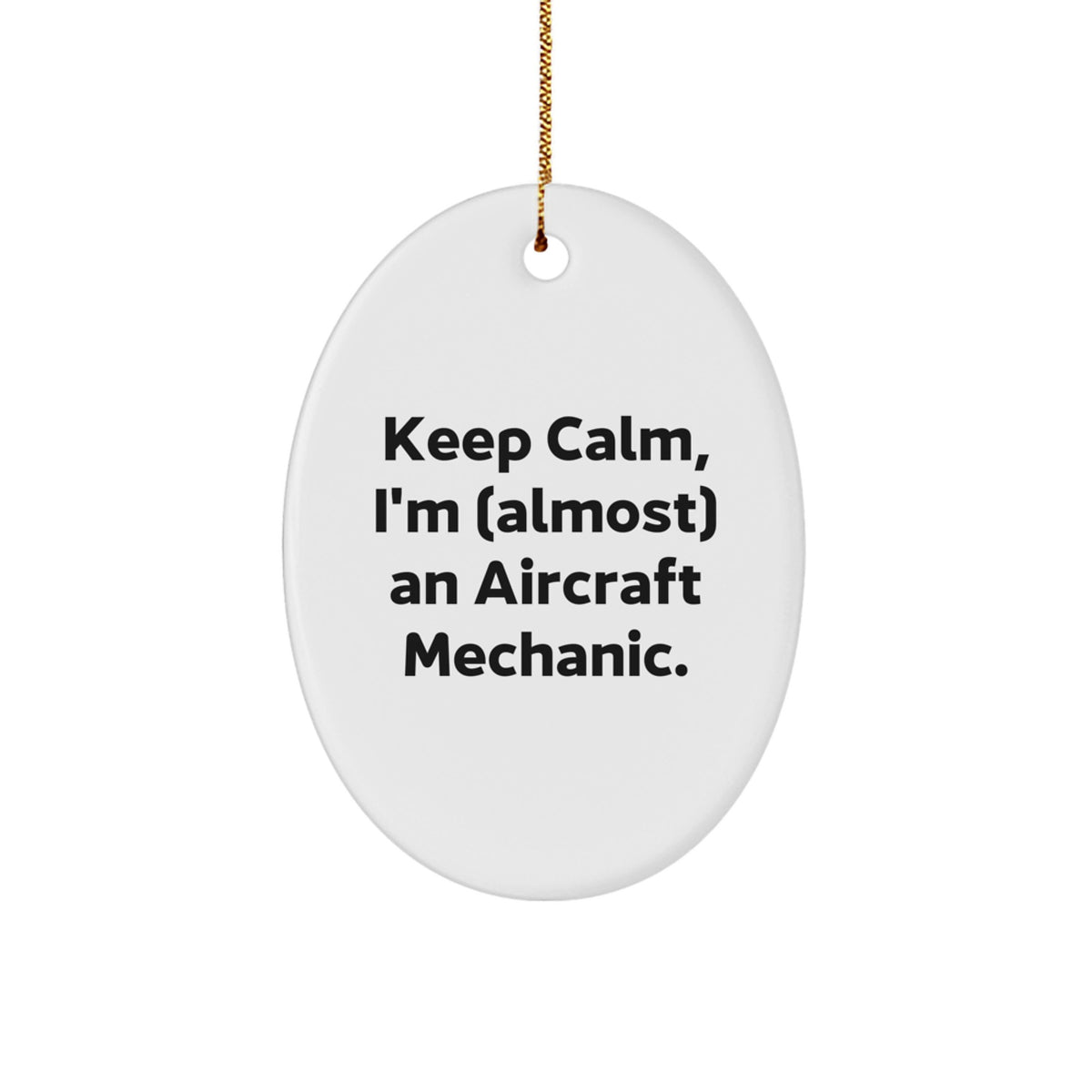 Aircraft Mechanic Keepsake Bright Christmas Ornament for Him Gift - Image 1