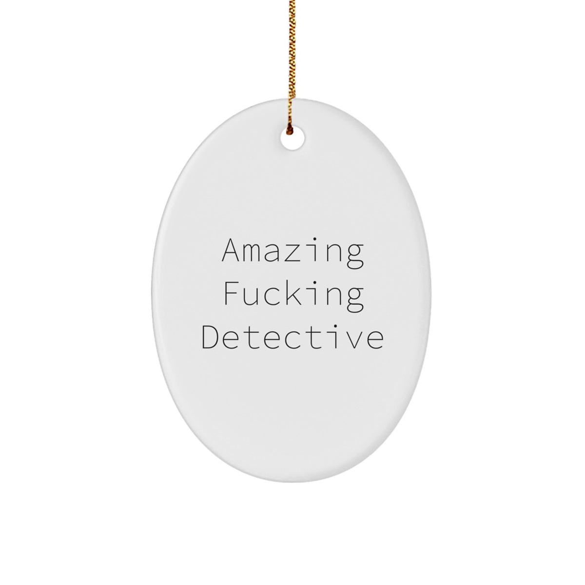 Detective Novelty Christmas Ornament Amazing Detective for Friends Gift - Image 1