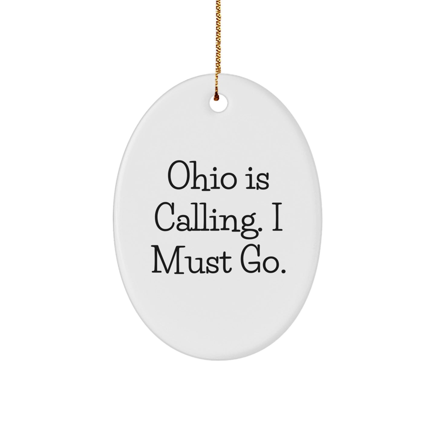 Ohio Oval Ornament Gifts from Friends and Family - Image 1
