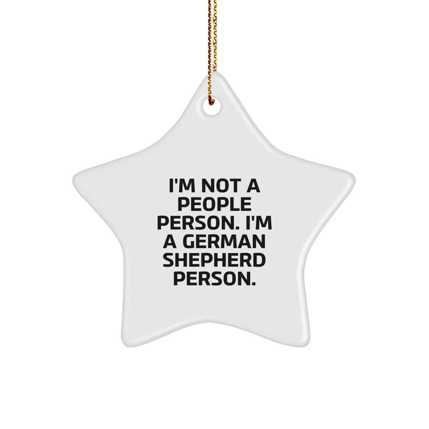 Funny German Shepherd Dog Gifts from Friends, Gifts for German Shepherd Dog Lovers, Star Ornament Christmas Unique Ideas - Image 1