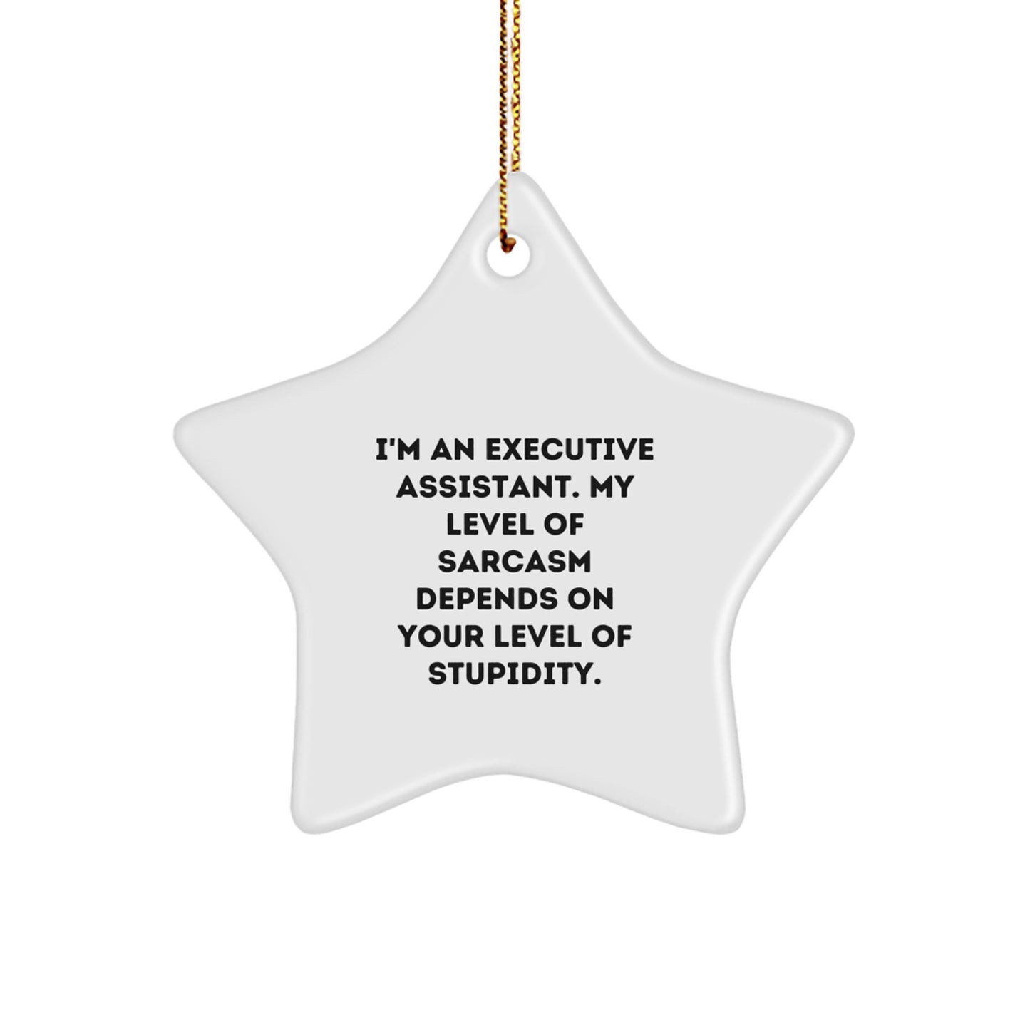 Funny Star Ornament Gifts from Friends, Coworkers, Family to Executive Assistant - Inspirational Executive Assistant Office Decor - Christmas Unique Gifts - Image 1