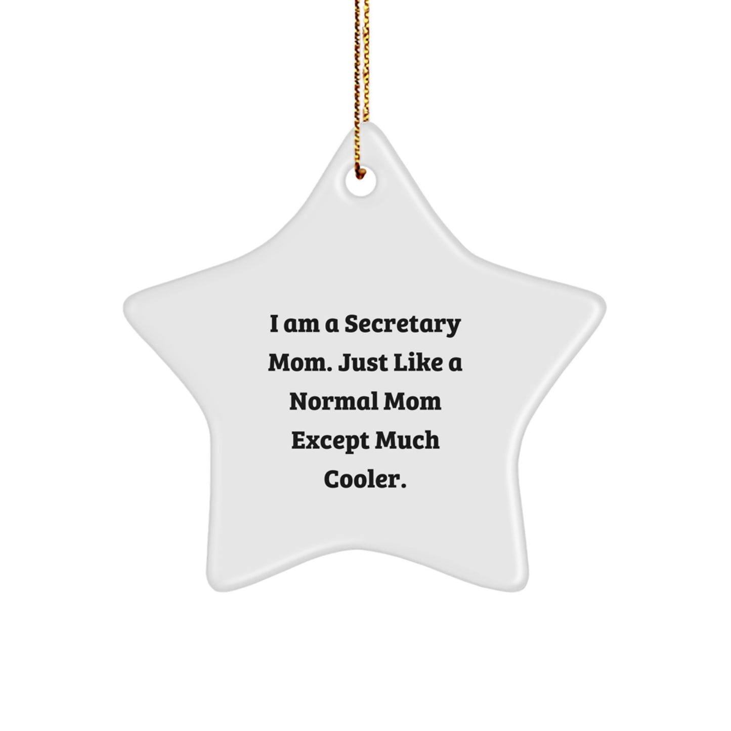 Christmas Gift for Her Secretary Star Ornament Present - Image 1