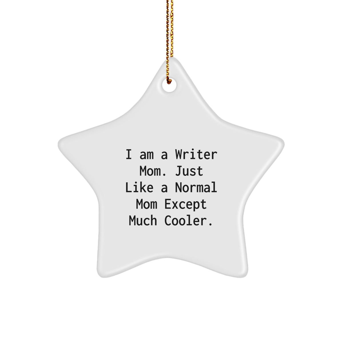 Writer Star Ornament Favorite for Kids Christmas Gift - Image 1