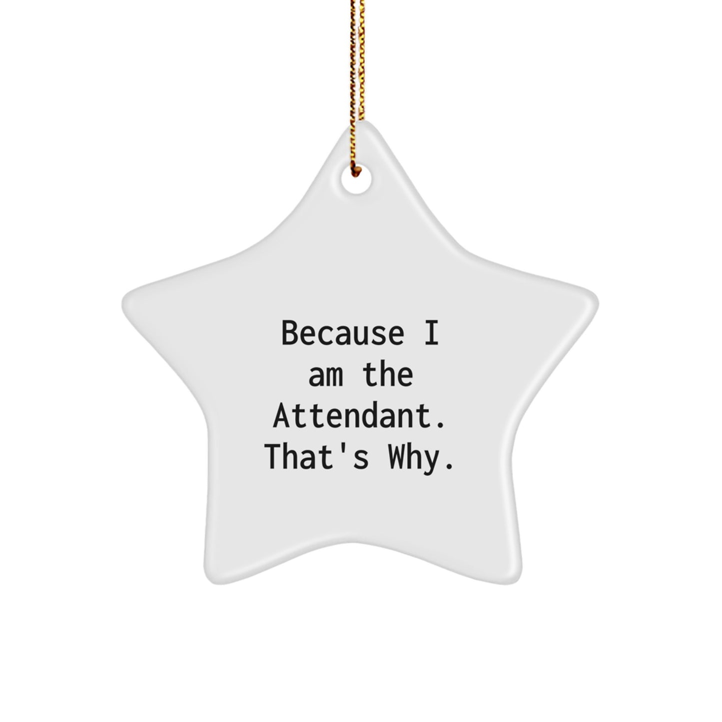 Whimsical Attendant Star Ornament for Friends Christmas Gift - Image 1