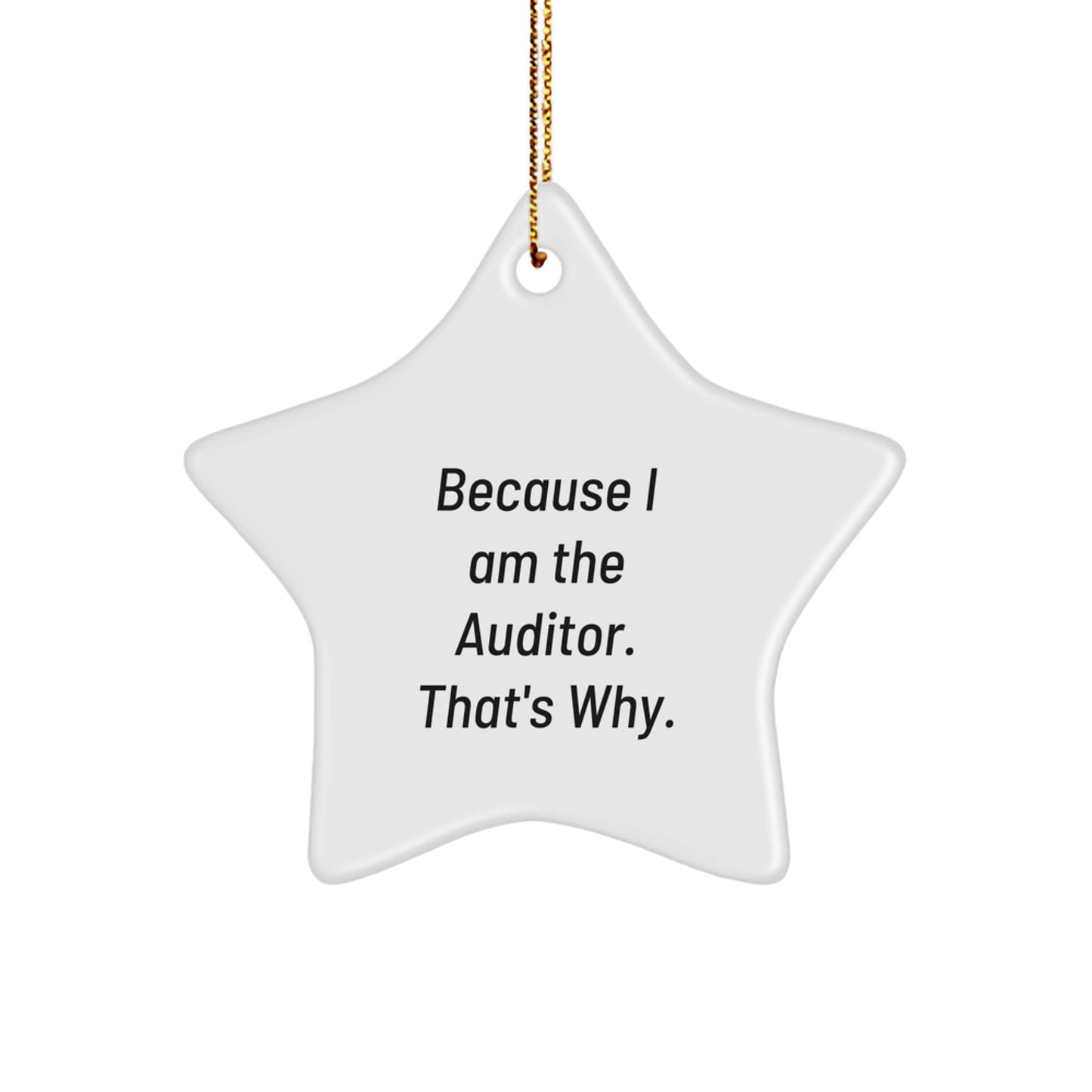 Auditor Star Ornament Christmas Holiday Gift for Coworkers Idea - Image 1