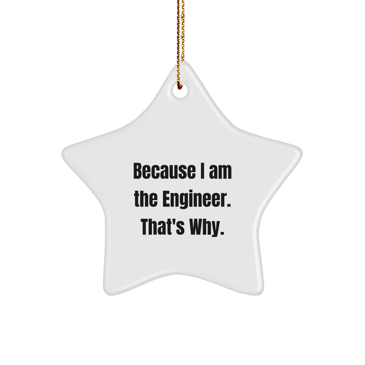 Engineer Keepsake Christmas Ornament for Him Gift - Image 1