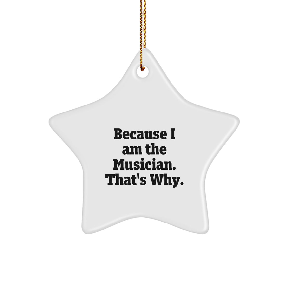 Teen Musician Star Ornament Memento for Teens Christmas Gift - Image 1