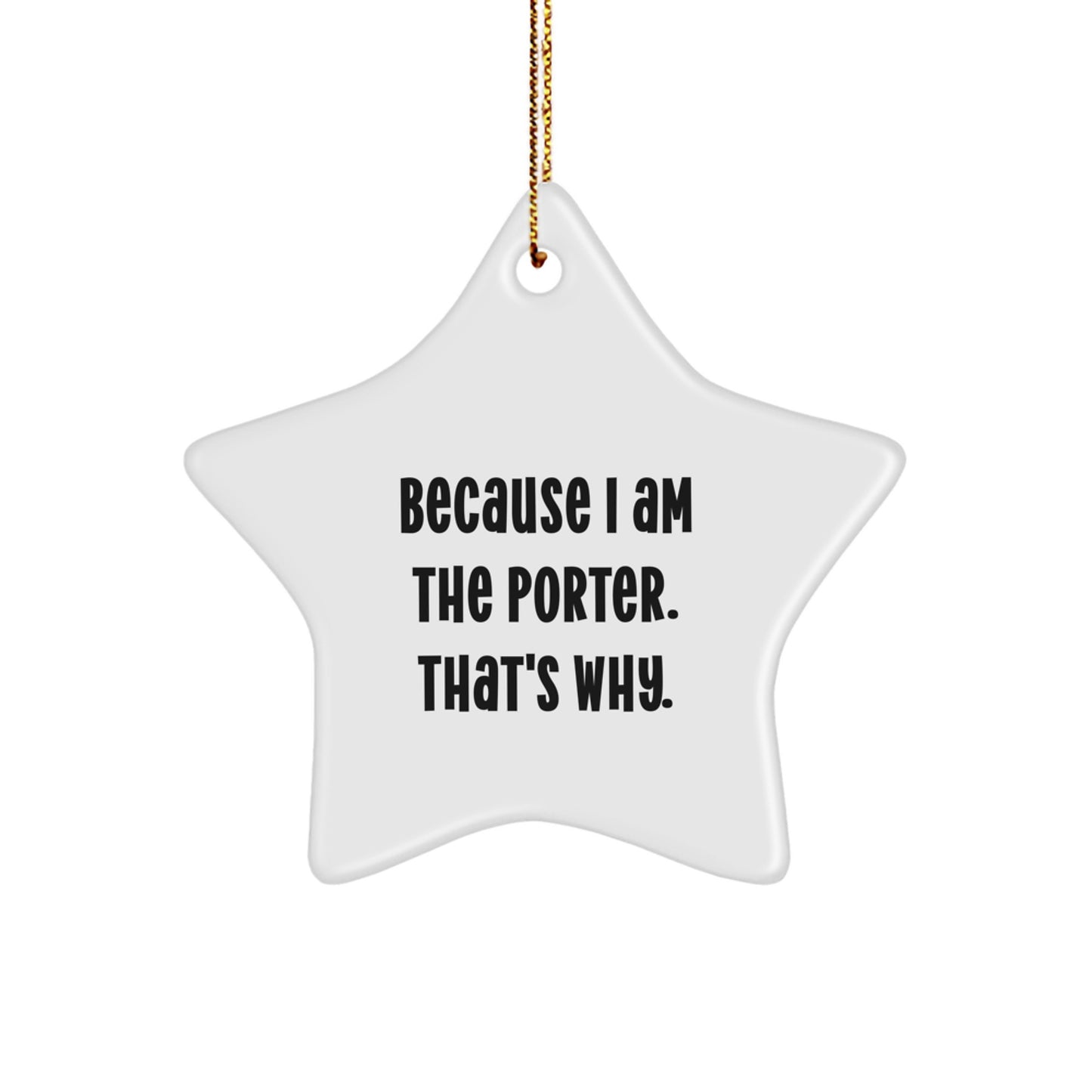 Porter Favorite Star Ornament for Kids Christmas Gift Keepsake - Image 1