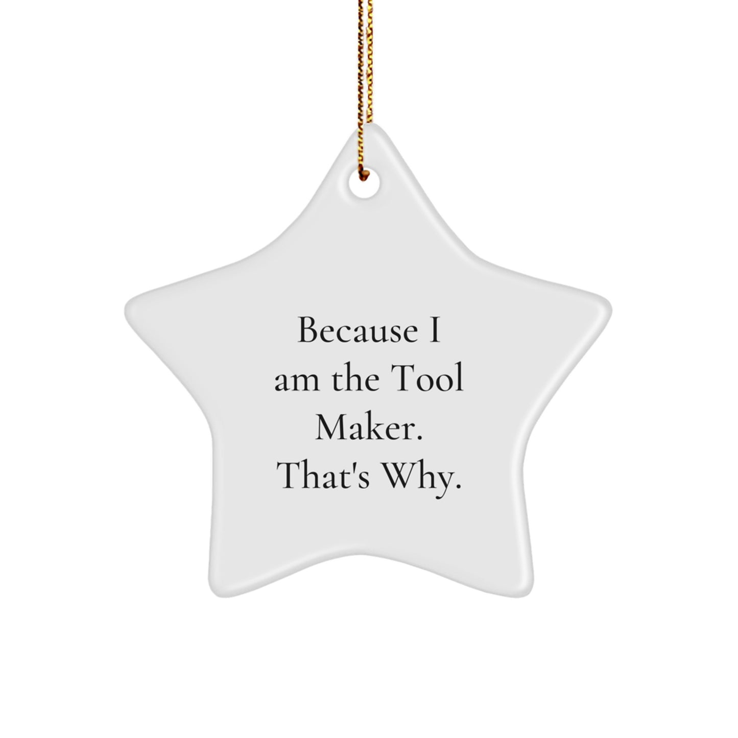 Tool Maker Star Ornament Idea for Coworkers Christmas Gift - Image 1